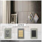  Ổ Cắm SATINB mặt công tắc chữ nhật ABE