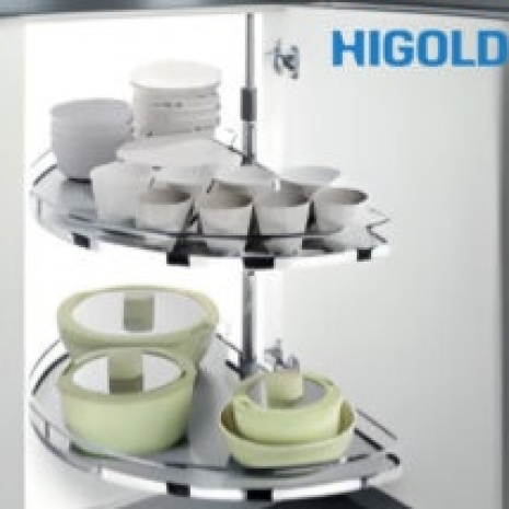 Mâm xoay 1/2 đáy gỗ 900mm-crom 101108 450MM – HIGOLD