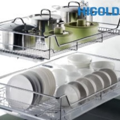 Rổ xoong nồi ray giảm chấn có khay 301125 600MM – HIGOLD