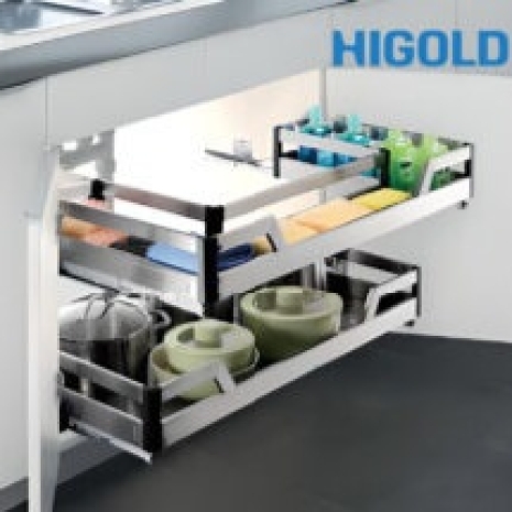 Rổ xoong dưới bồn rửa giảm chấn inox 304 303223 800MM – HIGOLD