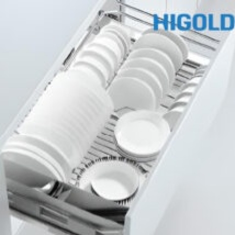 Rổ xoong nồi ray giảm chấn bắt mặt hộc inox 304 303451 600MM – HIGOLD