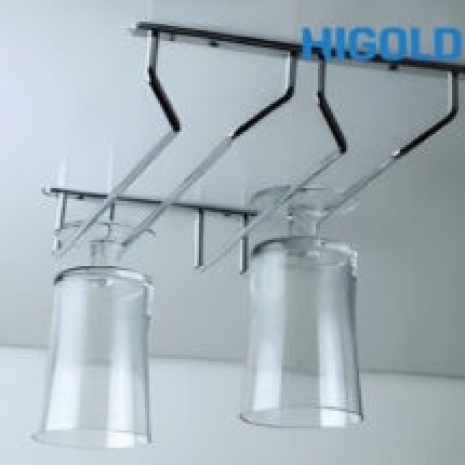 Kệ treo ly đôi inox 304 412031 – HIGOLD