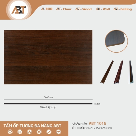 TẤM ỐP TƯỜNG ĐA NĂNG ABT 1016 ( KT 1,22*2,44*4,5mm)