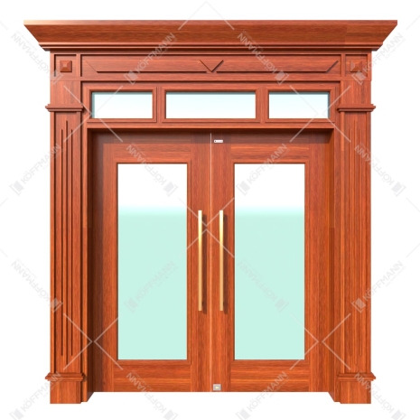 Cửa thép vân gỗ Luxury KLT-1VK