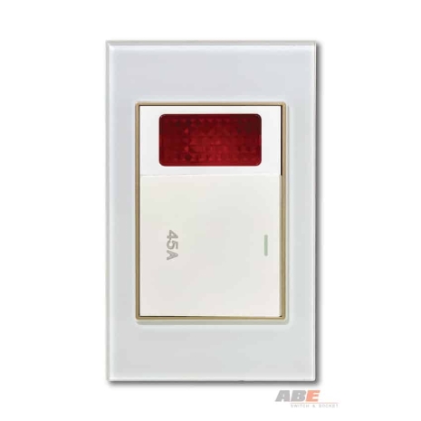 Công tắc 45A Kính trắng V2-45A