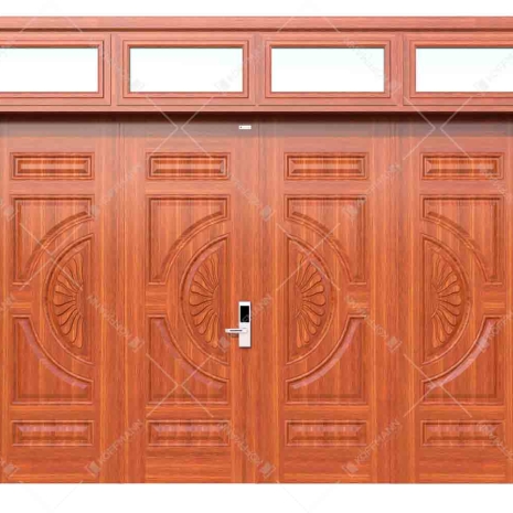 Cửa thép vân gỗ KG-42.01H.01H-4TK