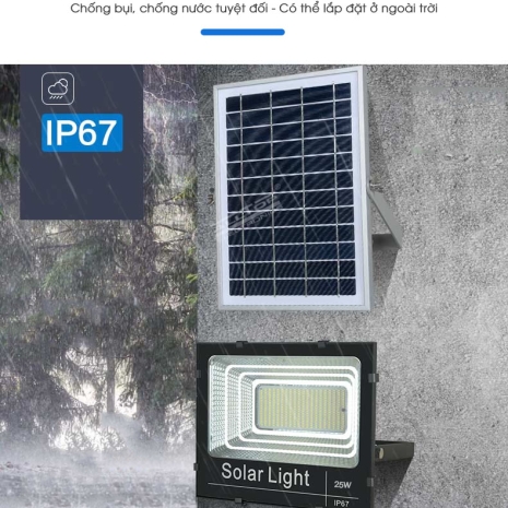 ĐÈN PHA NĂNG LƯỢNG MẶT TRỜI  25W Solar Light TOPSOLAR 