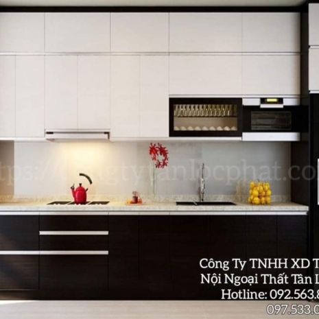 Tủ Bếp Cao Cấp Sang Trọng Acrylic hiện đại