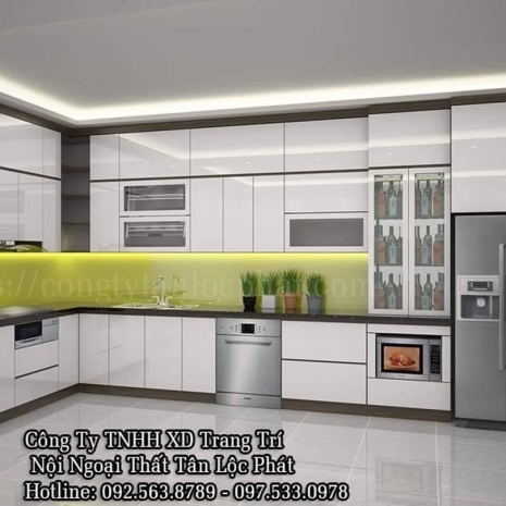 Tủ Bếp Acrylic Cao Cấp Hiện Đại Mới Nhất