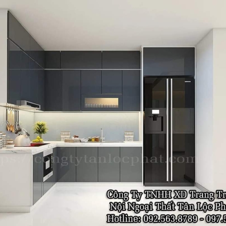 Tủ Bếp Cao Cấp Acrylic Hiện Đại Mẫu Mới Nhất