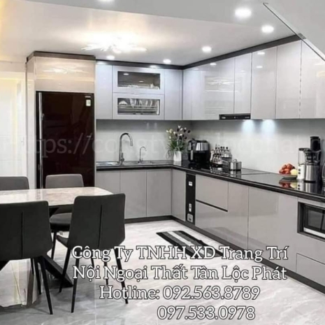 Tủ Bếp Cao Cấp Acrylic Mẫu Mới Nhất