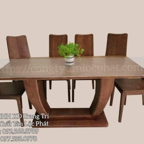 Bàn Ăn, Bàn Tiệc 014 chất liệu gỗ cao cấp hiện đại