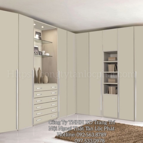 Tủ Quần Áo Mẫu Mới Chữ L Cao Cấp Hiện Đại uy tín chất lượng 007