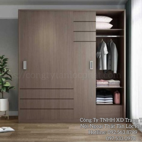 Tủ Quần Áo Mẫu Mới Cao Cấp Hiện Đại 011