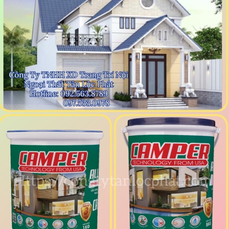 ⚜️ Sơn CAMPER Ngoại  Siêu Bóng ALL IN ONE Tập Đoàn Việt - Mỹ Công Nghệ Mới