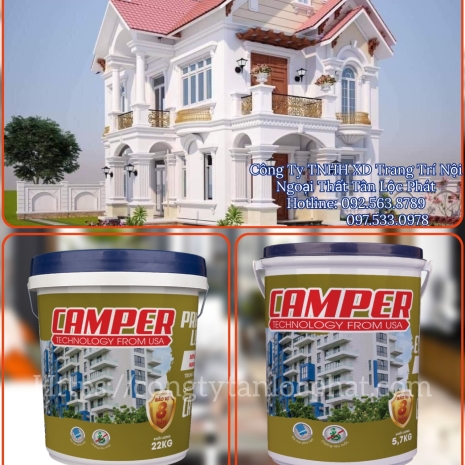 ⚜️ Sơn CAMPER Lót Kháng Kiềm Ngoại Thất PRIMER Tập Đoàn Việt - Mỹ Công Nghệ Mới