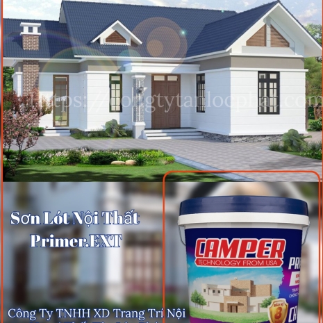 ⚜️ Sơn CAMPER  Sơn Lót Kháng Kiềm Nội Thất PRIMERTập Đoàn Việt - Mỹ Công Nghệ Mới