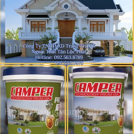 ⚜️ Sơn CAMPER Sơn Lót Kháng Kiềm Nội Thất Tập Đoàn Việt - Mỹ Công Nghệ Mới