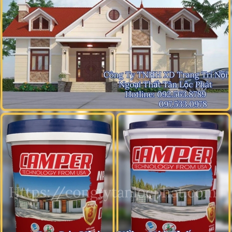 ⚜️ Sơn CAMPER  Lót kháng Kiềm Nội Thất NANO Tập Đoàn Việt - Mỹ Công Nghệ Mới