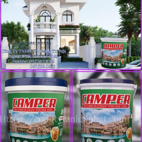 ⚜️ Sơn CAMPER Nội Thất Siêu Bóng IN FLAT Tập Đoàn Việt - Mỹ Công Nghệ Mới
