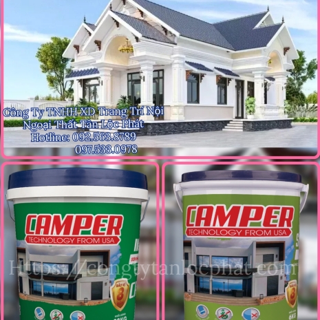 ⚜️ Sơn CAMPER Nội Thất Siêu Trắng Trần SUPPER WHITE  CAST Tập Đoàn Việt - Mỹ Công Nghệ Mới