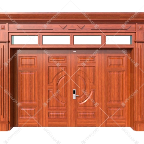 Cửa thép vân gỗ Luxury KL-41.03.K-4TK