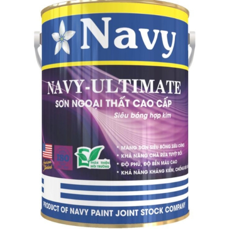 Navy – Ultimate Sơn ngoại thất cao cấp siêu bóng hợp kim  LON  5Kg