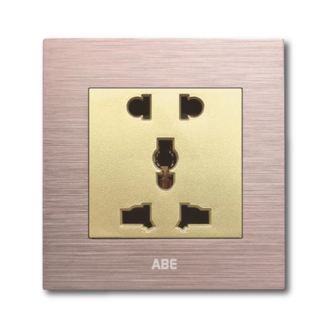 Ổ cắm đôi 3 chấu Titanium T1H-D3C