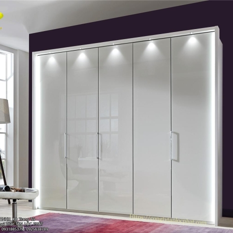 Tủ Quần Áo MDF Màu Trắng Cao Cấp