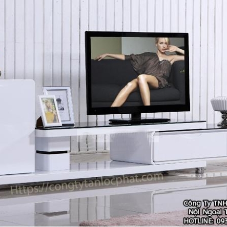 Tủ Tivi MDF Màu Trắng Cao Cấp
