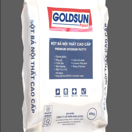 BỘT BẢ NỘI THẤT CAO CẤP GOLDSUN INTERIOR BAO 40Kg
