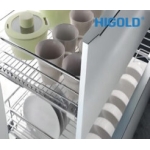 Rổ xoong nồi ray giảm chấn bắt mặt hộc inox 304 303111 700MM – HIGOLD