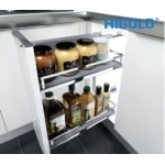 Kệ gia vị 2 tầng diamond giảm chấn-crom 304302 300MM – HIGOLD