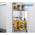 Kệ 2 tầng đựng chai lọ ray giảm chấn inox 304 305003 200MM – HIGOLD