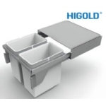 Thùng rác 2 ngăn inox 306083 500MM – HIGOLD