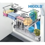 Rổ xoong dưới bồn rửa ray giảm chấn inox 304 308001 800MM – HIGOLD