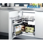 Kệ thực phẩm 4 rổ tủ dưới diamond crom 309019 500MM – HIGOLD