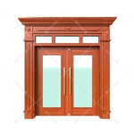 Cửa thép vân gỗ Luxury KLT-1VK