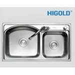 Chậu – vòi – bình xà phòng – rổ – thớt inox 304 (920013Z) – HIGOLD