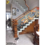 Cầu Thang Gỗ Kính Cường Lực 2