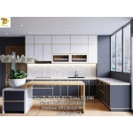 Tủ Bếp Cao Cấp Hiện Đại Acrylic