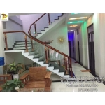 Cầu Thang Gỗ Tay Tròn 