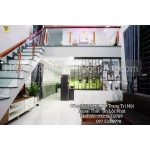 Phòng khách gác lửng cao cấp thiết kế hiện đại 010