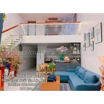 Phòng khách gác lửng cao cấp thiết kế hiện đại 008