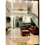 Phòng khách gác lửng cao cấp thiết kế hiện đại 002