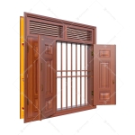 Cửa sổ thép vân gỗ 3 cánh KS-32.CS3-2NC
