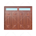 Cửa sổ thép vân gỗ 4 cánh  KS-42.CS3-2TK