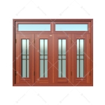 Cửa sổ thép vân gỗ 4 cánh KS-42.K-2TK