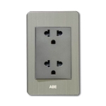 Ổ cắm đôi 3 chấu Satin B B1-D6C