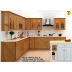 Tủ Bếp Hiện Đại Gỗ Acrylic - MDF Vân Gỗ Cao Cấp 